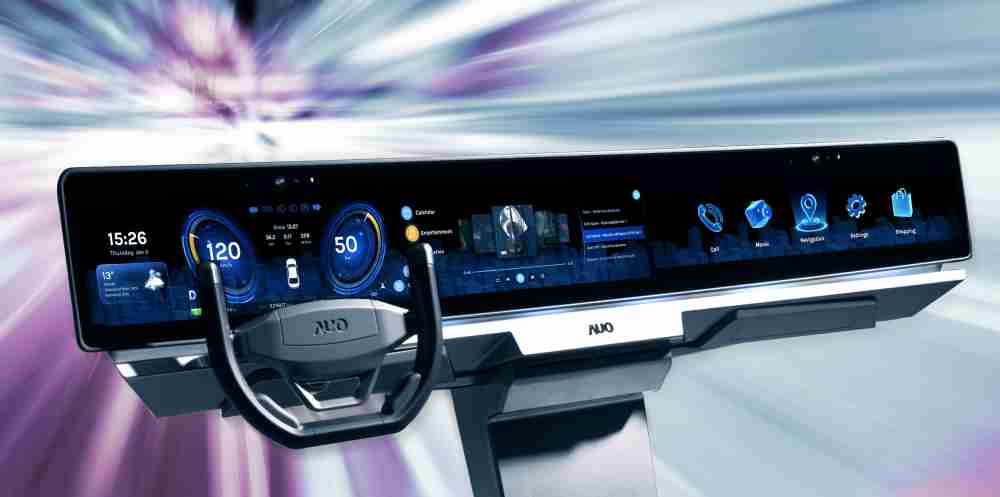 蓝狮在线开拓前瞻显示技术创新应用，，，，结合优异整合设计能力，，开发智能车载FIDM Plus一体化显示方案，，让驾驶操作与车内娱乐体验再进化